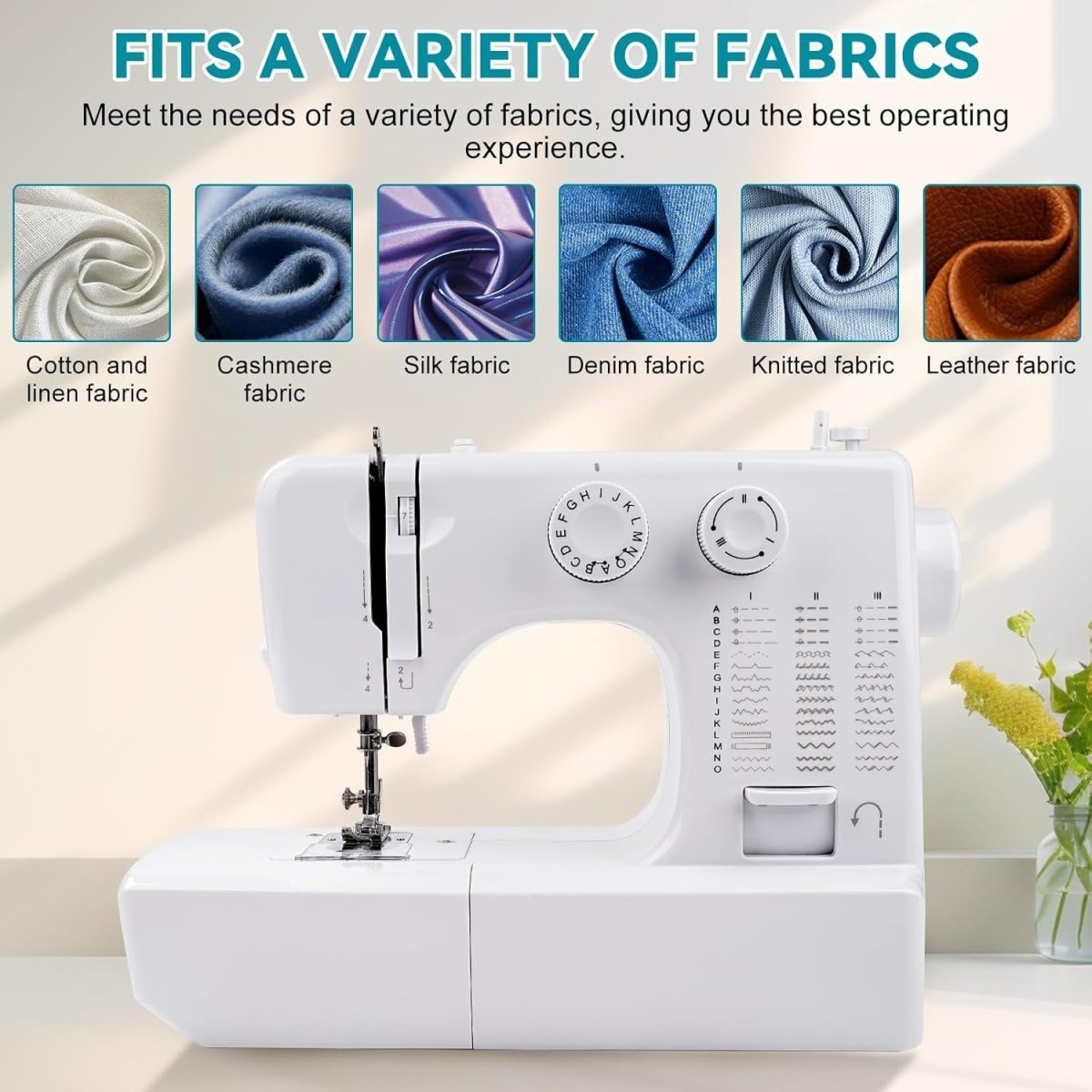45 Stitch Mini Sewing Machine Double Needle 42pc Kit Beginner Electric - Kwikley