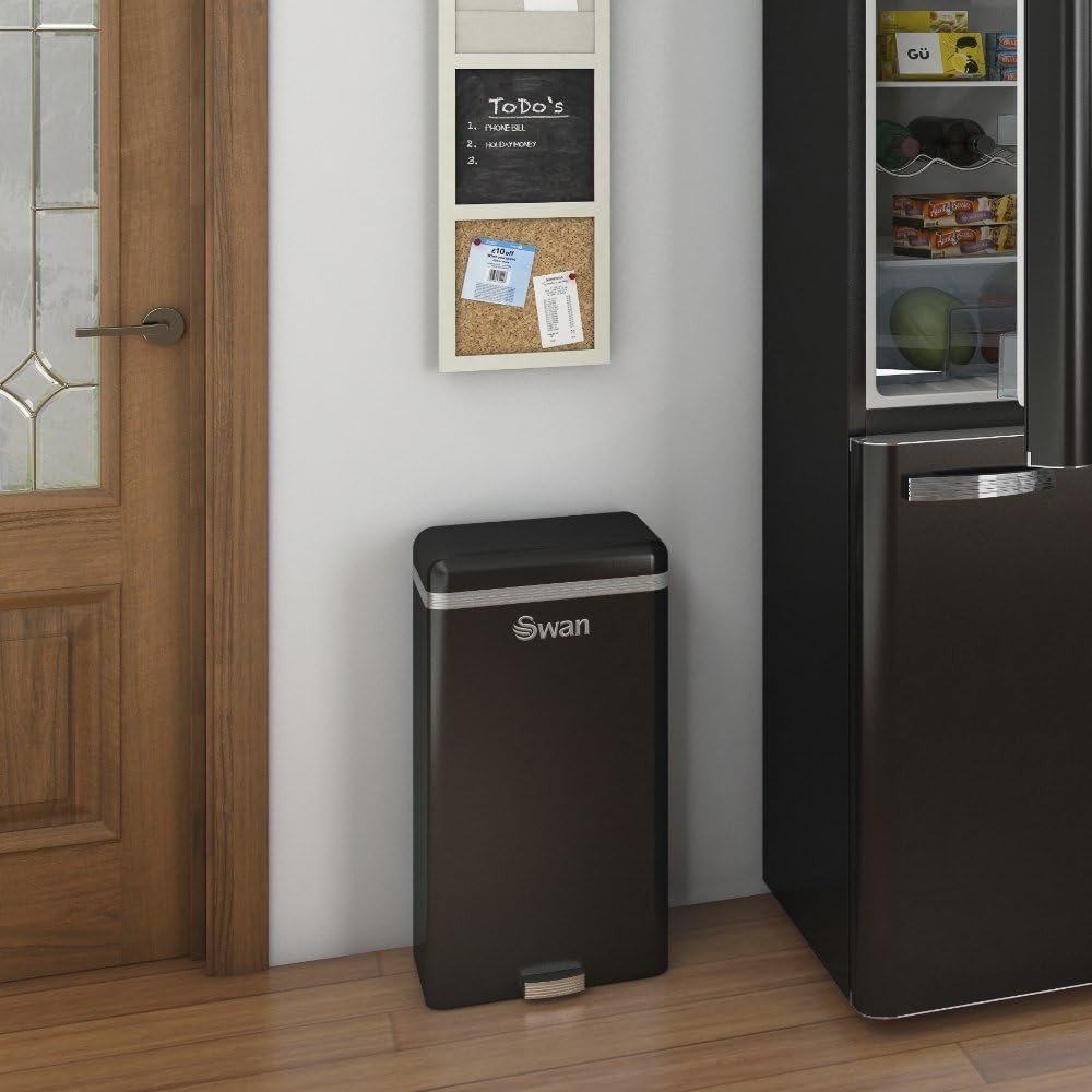 45L Sensor Kitchen Bin Automatic Touchless Square Black - Kwikley