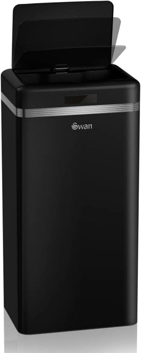 45L Sensor Kitchen Bin Automatic Touchless Square Black - Kwikley