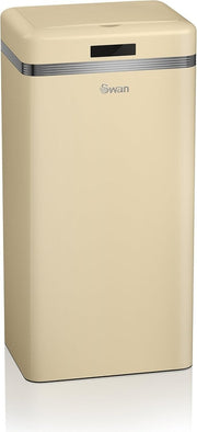45L Sensor Kitchen Bin Automatic Touchless Square Cream - Kwikley