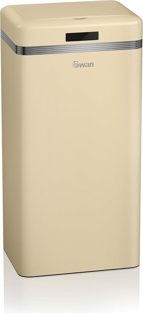 45L Sensor Kitchen Bin Automatic Touchless Square Cream - Kwikley