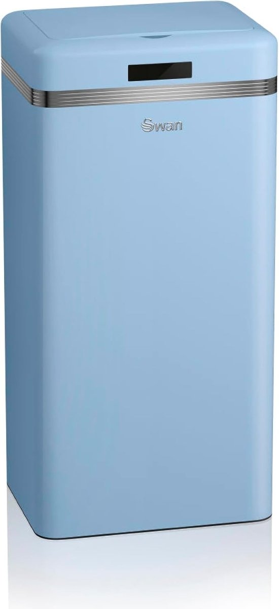 45L Sensor Kitchen Bin Infrared Touchless Square Blue - Kwikley