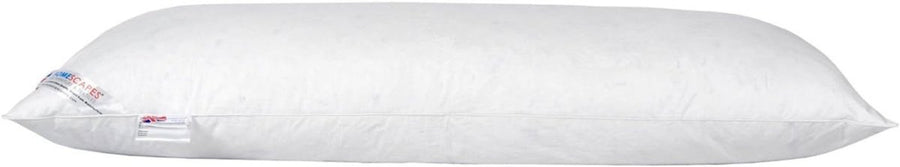 46” Full Body Bolster Pillow Duck Feather Down Pregnancy Sleep Support - Kwikley