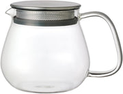 460ml Glass Teapot with Stainless Steel Infuser Heat Resistant Tea Pot - Kwikley