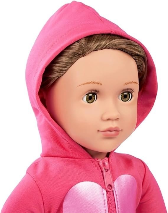 46cm Fashion Doll Skate Outfit Pink Hoodie Skateboard Accessories - Kwikley