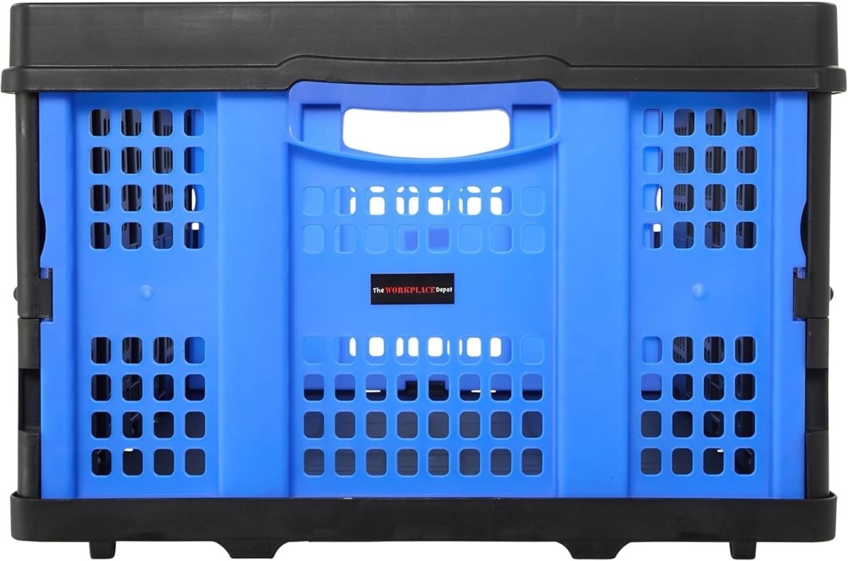 46L Collapsible Storage Crate 55x39.5x27cm Stackable Box - Kwikley