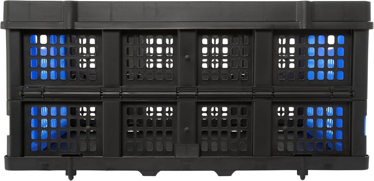 46L Collapsible Storage Crate 55x39.5x27cm Stackable Box - Kwikley