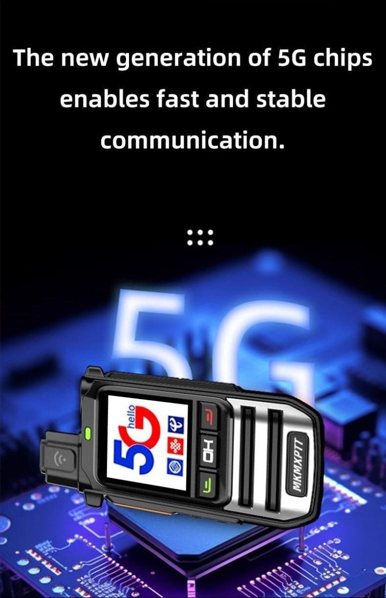 4G LTE POC Walkie Talkies 2 Pack Unlimited Range GPS PTT Radio - Kwikley