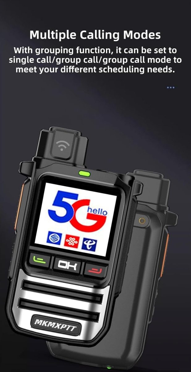 4G LTE POC Walkie Talkies 2 Pack Unlimited Range GPS PTT Radio - Kwikley