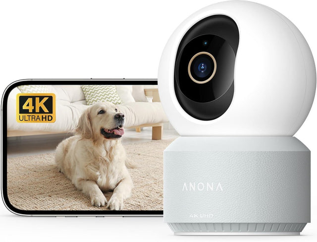4K Indoor Security Camera 360° AI Pet Baby Monitor WiFi 6 Alexa
