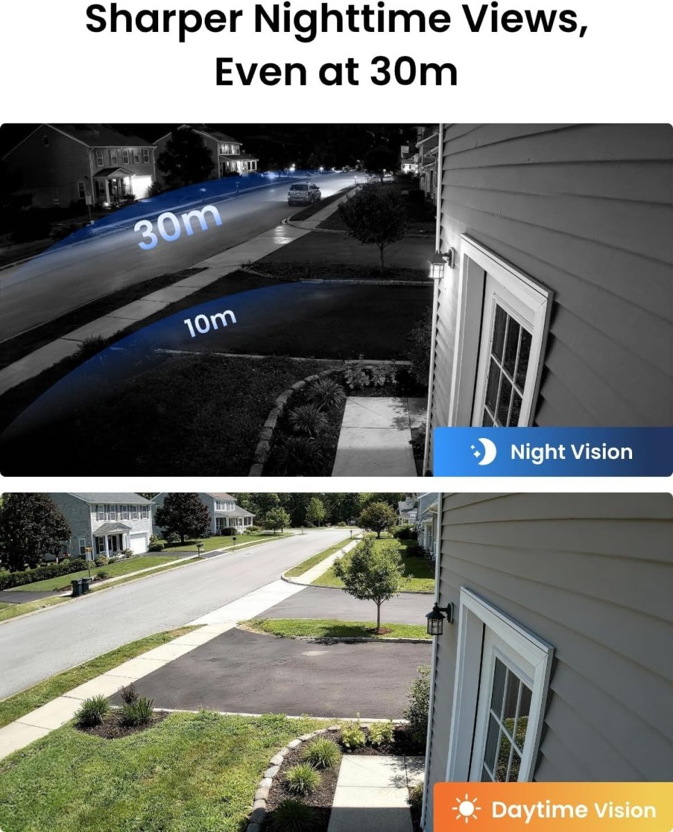 4K PoE Security Camera 8MP AI Human Vehicle Detection IP66 Audio - Kwikley