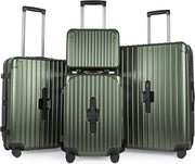4pc Luggage Set Cabin Medium Large Vanity TSA Lock Spinner Cupholder - Kwikley