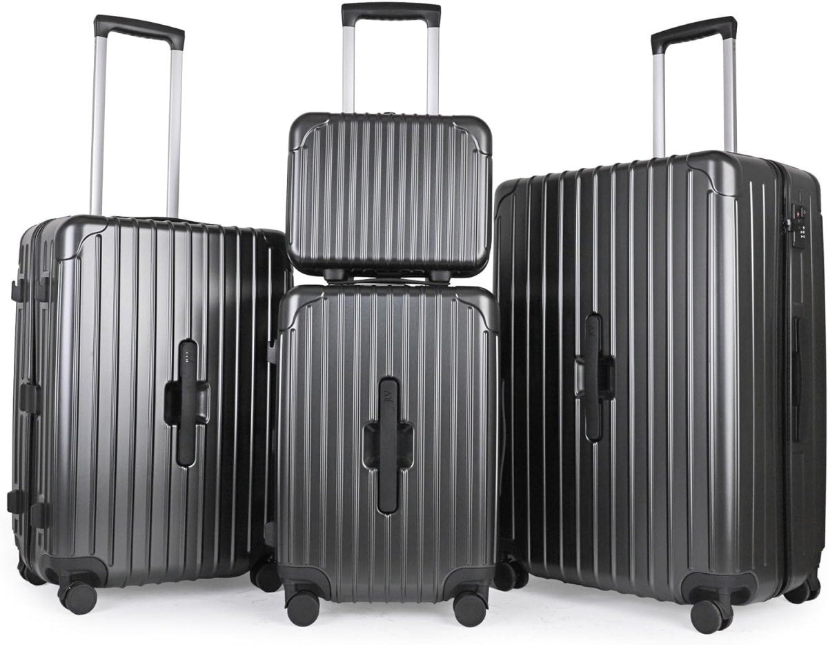 4pc Travel Luggage Set Vanity Cabin Medium Large TSA Lock Spinner Suitcases - Kwikley