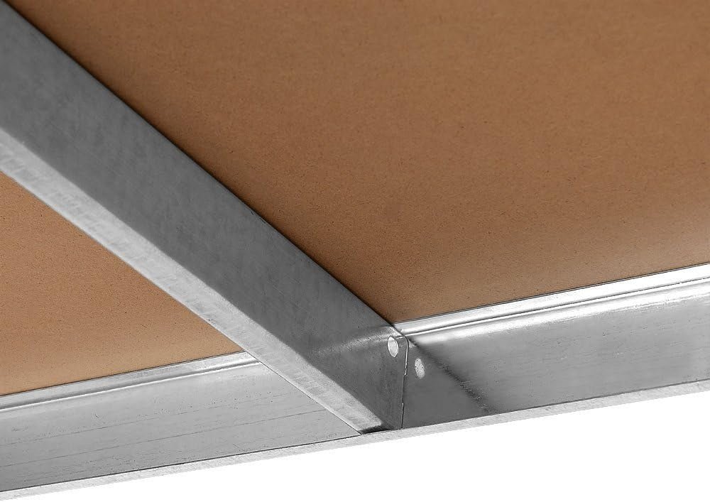 5 - Tier Heavy Duty Garage Shelf 180x90x40cm Adjustable Galvanised Metal - Kwikley
