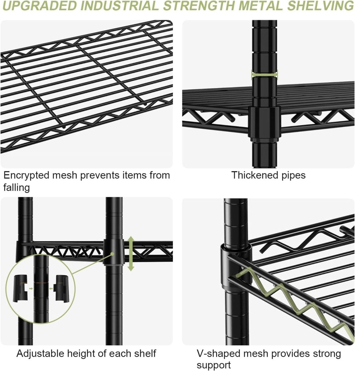 5 Tier Heavy Duty Storage Shelf 115x45x180cm Metal Rack - Kwikley