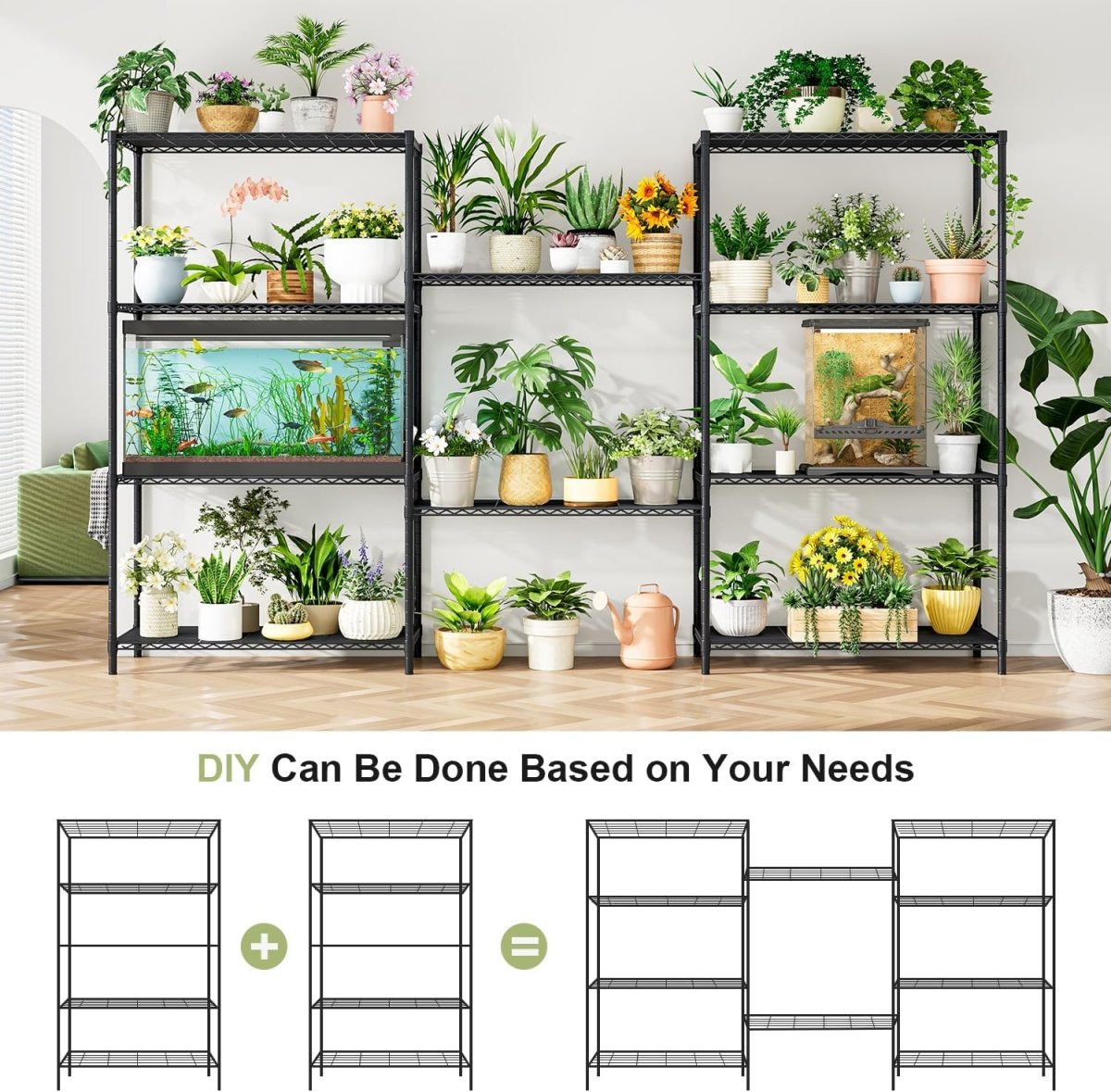 5 Tier Heavy Duty Storage Shelf 115x45x180cm Metal Rack - Kwikley