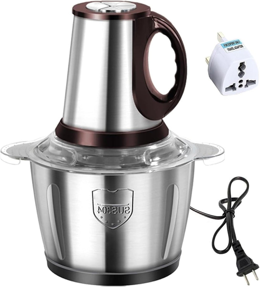 500W Electric Food Chopper 5L Meat Grinder Stainless Steel Processor - Kwikley