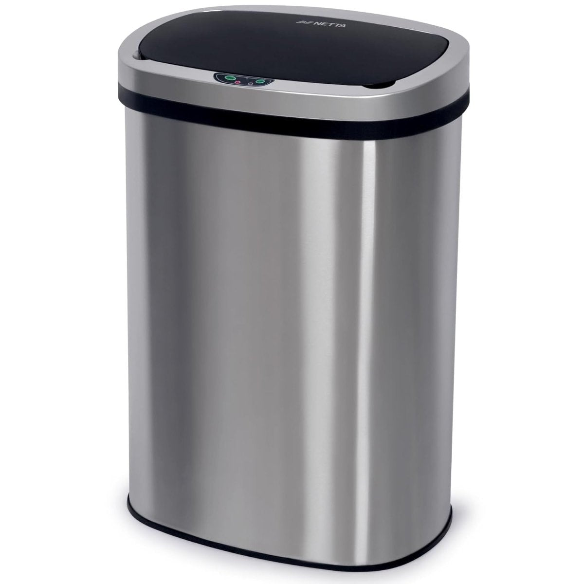 50L Automatic Sensor Kitchen Bin Stainless Steel Touch - Free Silver - Kwikley