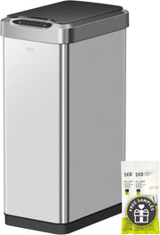 50L Motion Sensor Kitchen Bin Stainless Steel Soft Close - Kwikley