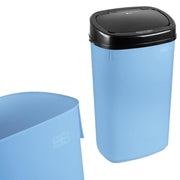 50L Touchless Kitchen Bin Automatic Sensor Pale Blue Black Lid - Kwikley