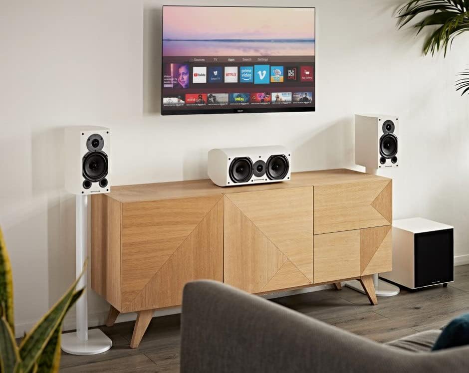 HiFi Bookshelf Speakers Pair 100W Passive 5 Inch Kevlar