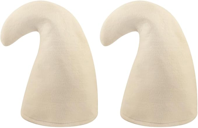 2PCS Gnome Hat Adult Costume Felt White Fancy Dress