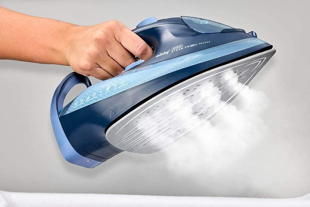 3000W Steam Iron Nano Ceramic Soleplate Anti Drip High Power