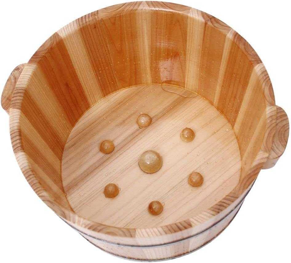 Solid Wood Foot Bath Tub Spa Soak Bucket Pedicure Barrel