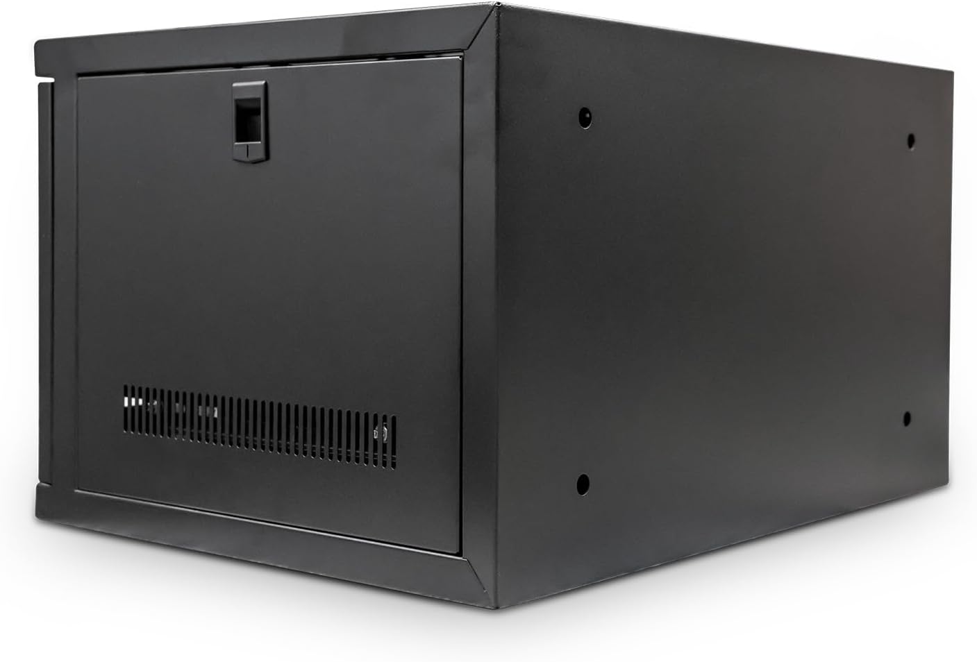 6U 19 Inch Wall Mount Data Cabinet Lockable Black