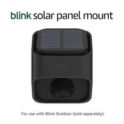 Solar Panel Mount for Outdoor Security Camera Black