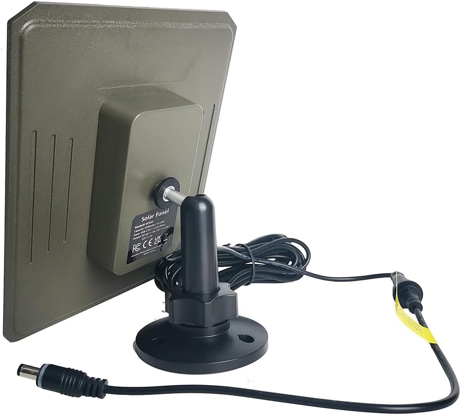 12W Solar Panel Camera Charger Battery 5200mAh IP65 Outdoor