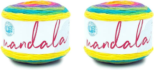 Mandala Yarn Pack Acrylic Crochet Knitting Yarn 2PCS