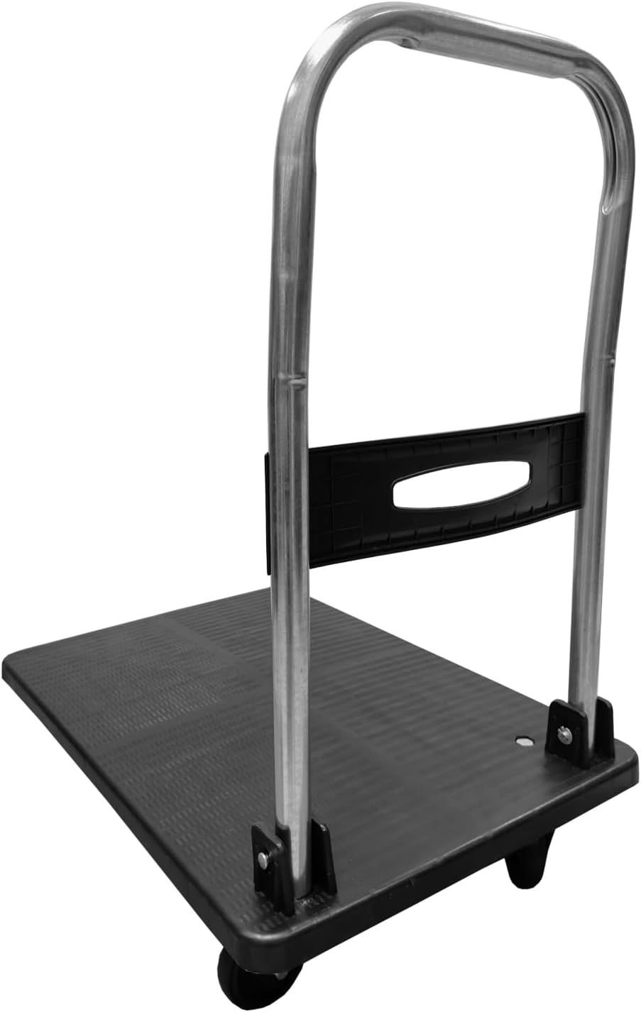 140KG Folding Platform Trolley Flatbed Cart Swivel Wheels