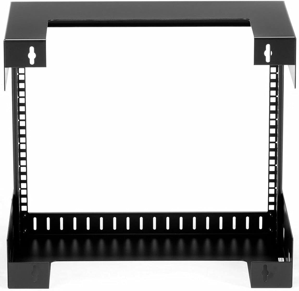 8U 19in Wall Mount Open Frame Network Rack Steel