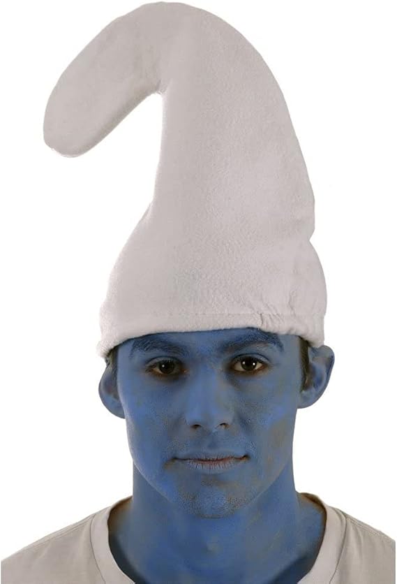 2PCS Gnome Hat Adult Costume Felt White Fancy Dress