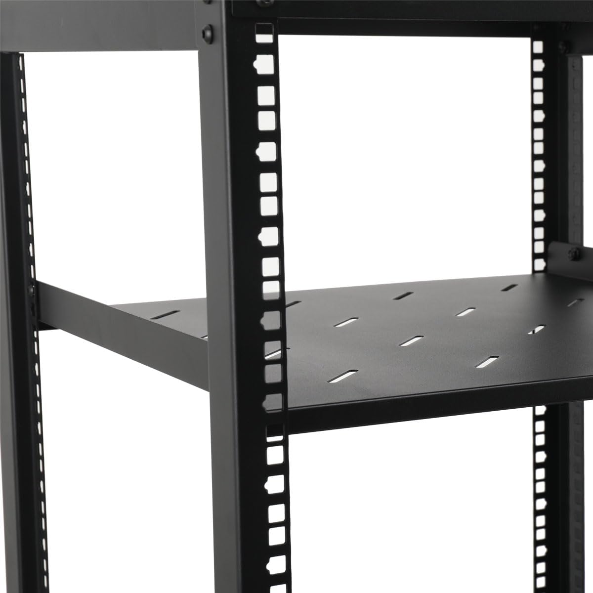 12U Open Frame Server Rack 19 Inch Mobile Rack with Wheels