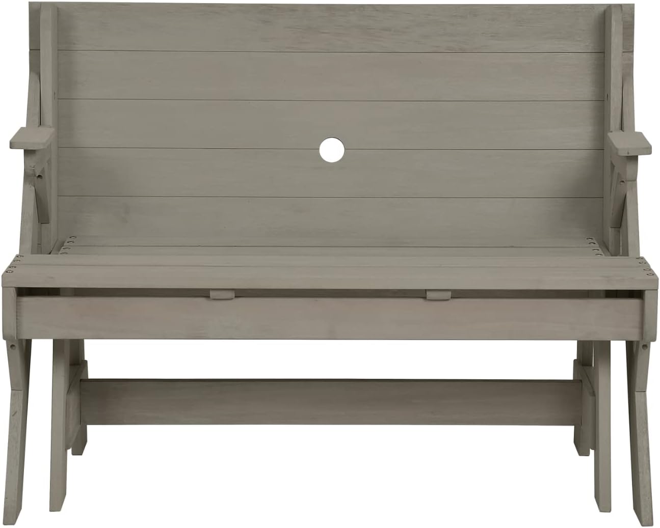 2 in 1 Wooden Picnic Table Bench Folding Garden Seat Eucalyptus