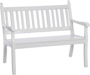 2 Seater Plastic Garden Bench Weatherproof Outdoor Patio Seat