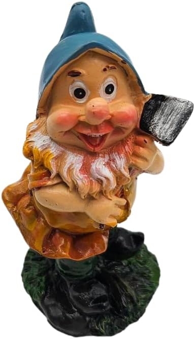 6Pcs Mini Garden Gnomes Resin 10cm Fairy Outdoor Decor Set