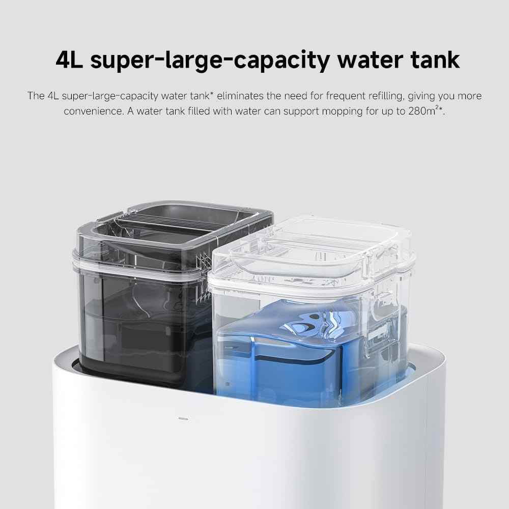Robot Vacuum Mop Self Empty 6000Pa LiDAR Auto Wash Smart Clean