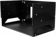 4U Wall Mount Network Rack Adjustable Depth with Shelf