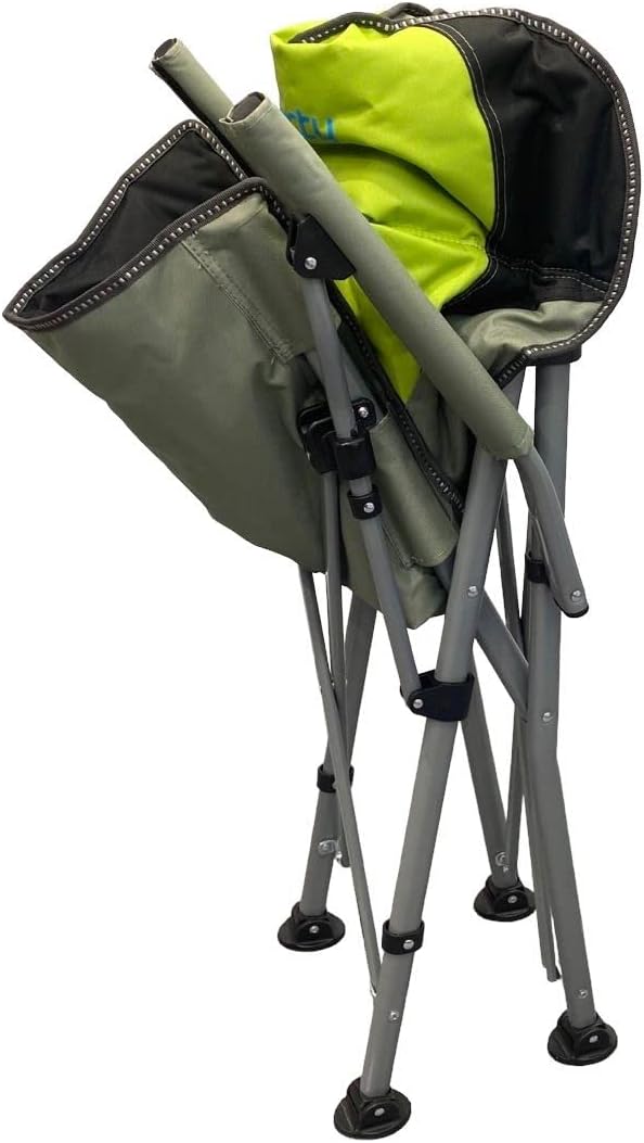 Folding Camping Chair with Cup Holder Side Pocket Lime