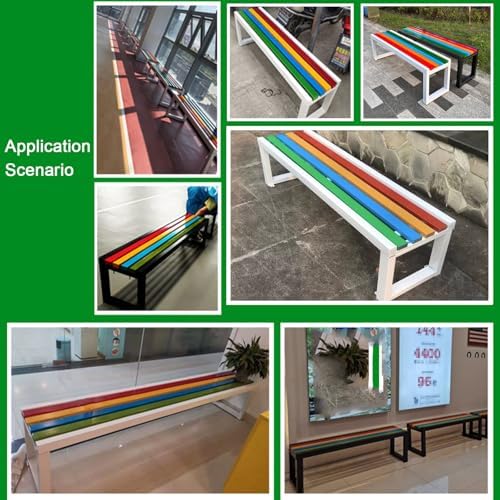 All Weather Outdoor Garden Bench Patio Park Seat 660lb Capacity 100cm
