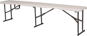 Pair 6ft Folding Benches Portable Plastic Party Picnic Camping Seats