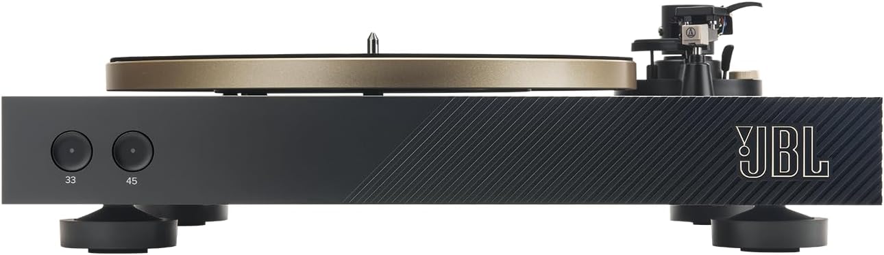 Bluetooth Vinyl Turntable AptX HD Black Gold