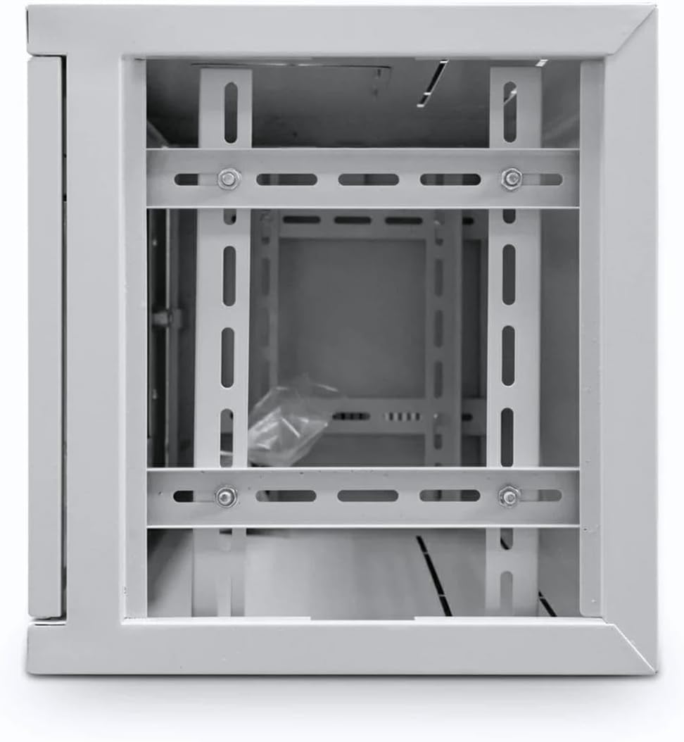 6U 19in Wall Mounted Server Rack Cabinet Glass Door