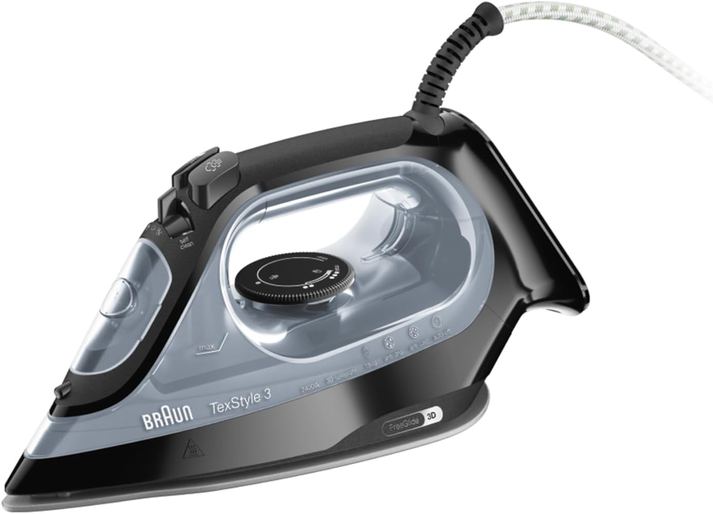 2400W Steam Iron 180g Steam Shot FreeGlide Soleplate Auto Shut Off