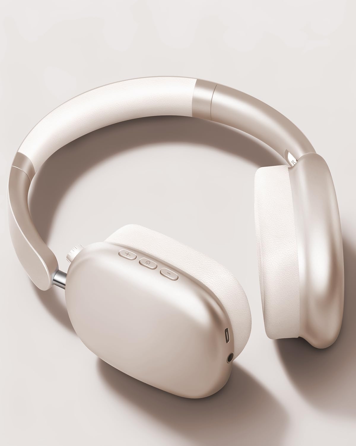 Wireless Noise Cancelling Over Ear Headphones 48Hr Battery White