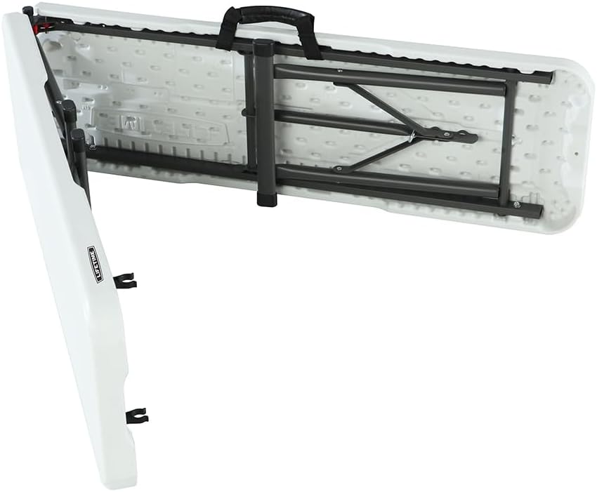 6ft Folding Bench Portable Plastic Garden Party Seat White