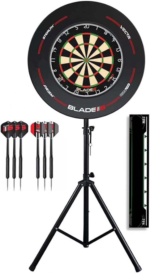 Dartboard Stand Set Sisal Board Surround 2 Sets Darts Oche